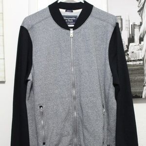ABERCROMBIE & FITCH BOMBER SWEATER JACKET